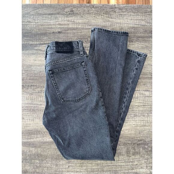 Abercrombie & Fitch 90’s Skinny High Rise Jeans Faded Black 2s short - Picture 4 of 4